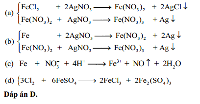 Phản ứng giữa AgNO<sub onerror=